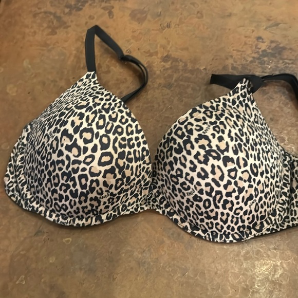 Pink Cheetah print heavy padded push up bra. - Picture 1 of 4